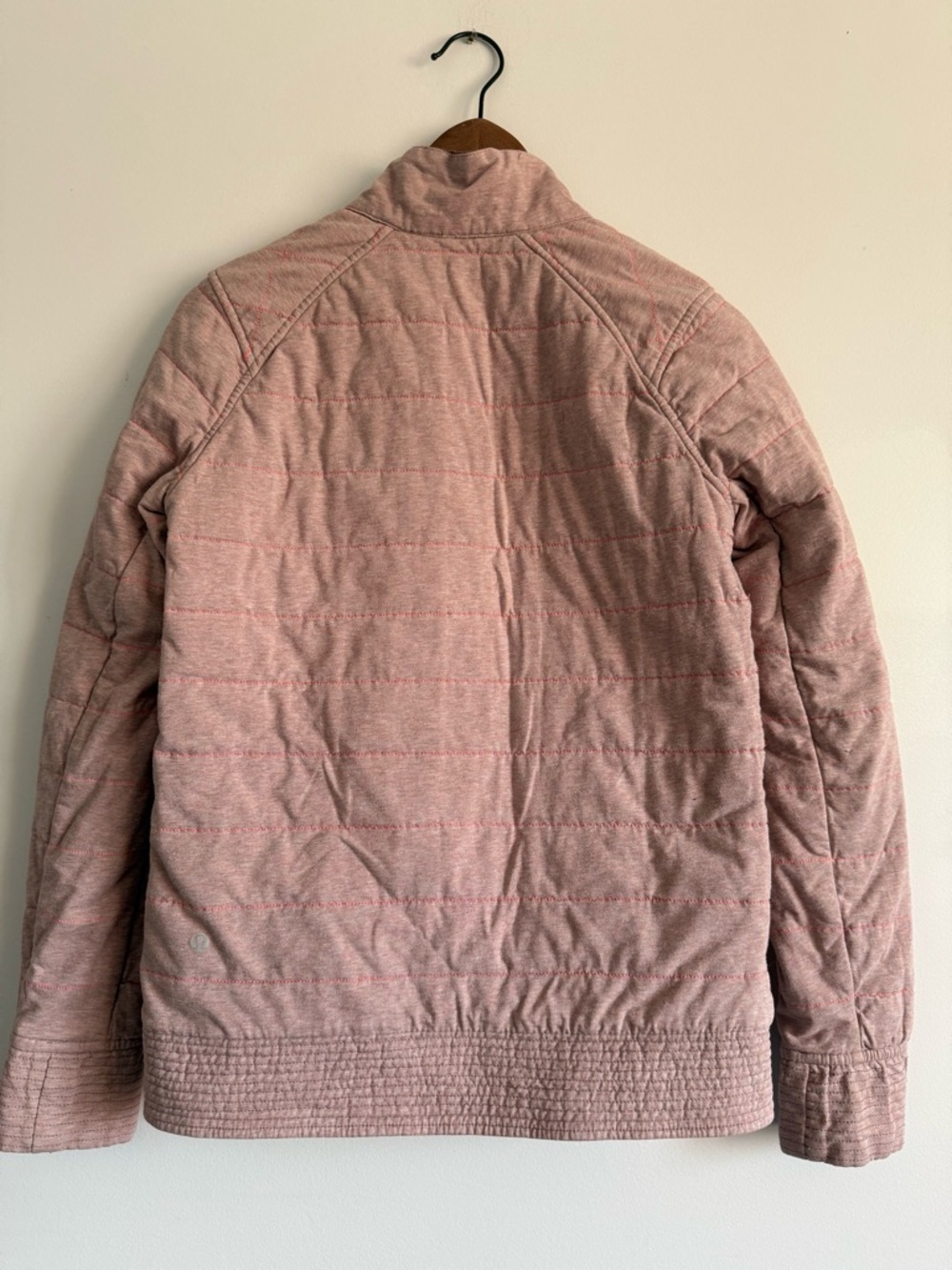 Lululemon The Bomb Reversible Bomber Jacket in Bark Berry/Heathered Bark Berry - Picture 5 of 14